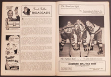Load image into Gallery viewer, 1944 Boston Garden NHL Program Detroit Red Wings vs Boston Bruins Hockey