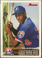 Load image into Gallery viewer, 1995 MLB Baseball Montreal Expos Vladimir Guerrero Bowman Rookie Card PSA 9 MINT