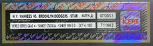 Load image into Gallery viewer, 1952 World Series Game 4 Ticket Yankee Stadium New York v Brooklyn Dodgers icert
