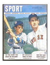 Load image into Gallery viewer, 1947 Sport Magazine Ted Williams Boston Red Sox Cover MLB Baseball Vintage