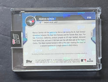 Load image into Gallery viewer, 2021 Topps Now Marcus Semien Auto Signed 02/49 MLB Baseball Card Blue Jays