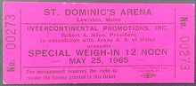 Load image into Gallery viewer, May 25th 1965 Boxing Weigh In Ticket 2nd Fight Cassius Clay vs. Sonny Liston