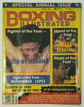 Load image into Gallery viewer, 1981 Boxing Illustrated Magazine Fighter Of The Year Tommy Hearns / Muhammad Ali