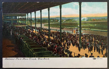 Load image into Gallery viewer, 1900's Triple Crown Racetracks Vintage 3 Postcard Lot Pimlico Belmont Churchill