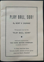 Load image into Gallery viewer, 1940's Ford Promo Instructional Book Play Ball Son Joe Cronin Vintage Baseball