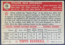Load image into Gallery viewer, 1952 Topps Baseball Billy Goodman #23 Boston Red Sox Vintage MLB Card
