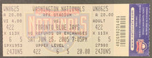 Load image into Gallery viewer, 2005 RFK Stadium Washington Nationals Inaugural Season MLB Ticket + Schedule