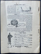 Load image into Gallery viewer, Rare 1895 Edition Spalding's Official Golf Guide USGA Sports Historical Vintage