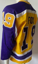 Load image into Gallery viewer, Jim Fox Los Angeles LA Kings Vintage Replica NHL Pro Stitch Hockey Jersey