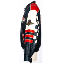 Load image into Gallery viewer, Indy Formula One 2000 US Grand Prix Limited-Edition Leather Jacket + Cap VTG
