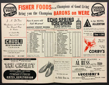 Load image into Gallery viewer, 1954 Cleveland Arena Sports Review Program Press Sports Coverage Barons vs Reds