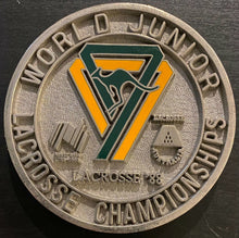 Load image into Gallery viewer, 1988 World Junior Lacrosse Championships Australia VIP Medal
