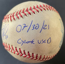 Load image into Gallery viewer, Teoscar Hernandez Autographed Game Used Baseball Signed Toronto Blue Jays MLB