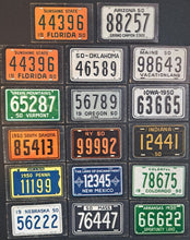 Load image into Gallery viewer, Topps License Plates x17 Trading Cards USA American States FLA ARI NY SD OK MAS