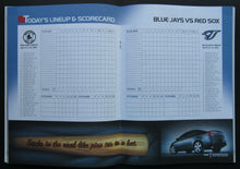 Load image into Gallery viewer, 2005 Rogers Centre MLB Program Toronto Blue Jays vs Boston Red Sox Baseball