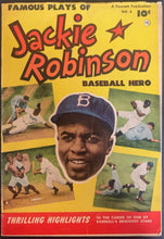Load image into Gallery viewer, 1952 Jackie Robinson Baseball Comic Book No. 6 Brooklyn Dodgers MLB HOF Fawcett