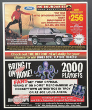 Load image into Gallery viewer, Ted Lindsay + Darren McCarty Autographed Detroit News Card #5 NHL Hockey Signed