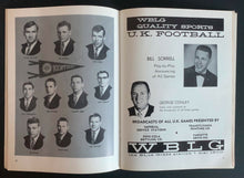 Load image into Gallery viewer, 1965 Stoll Field University Football Program Tennessee Volunteers vs Kentucky