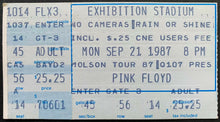 Load image into Gallery viewer, 1987 Pink Floyd Ticket Stub Momentary Lapse Of Reason Tour Toronto Exhibition