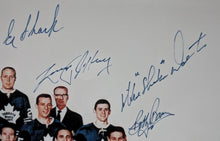 Load image into Gallery viewer, 1967 Toronto Maple Leafs 30th Anniversary Autographed Print Signed x17 NHL HOF