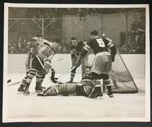 Load image into Gallery viewer, 1941 Neal Colville & Milt Schmidt Hockey Photo HOFERS Madison Square Gardens