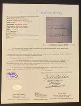 Load image into Gallery viewer, 1955-57 NHL Hockey Contract Signed Hap Day / Gerry McNamara Maple Leafs JSA LOA