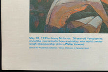 Load image into Gallery viewer, 1933 Jimmy McLarin Vintage Boxing Print Canadian World Welter Weight Champion
