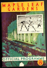 Load image into Gallery viewer, 1937 Toronto Maple Leaf Gardens Boxing Program Vintage Boxer Rare