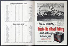Load image into Gallery viewer, 1952 Dallas Texans vs. San Francisco 49ers Vintage NFL Football Program Vtg