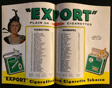 Load image into Gallery viewer, 1961 Vintage Football Program Grey Cup Winnipeg Blue Bombers Hamilton Tiger Cats