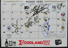 Load image into Gallery viewer, 1992-1993 Stanley Cup Champions Pittsburgh Penguins Calendar - 22 Player Autos