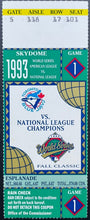 Load image into Gallery viewer, 1993 World Series MLB Baseball Ticket Stub Game 3 SkyDome Toronto Blue Jays