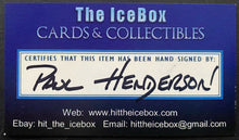 Load image into Gallery viewer, Paul Henderson Autographed Hockey HOF Issued 1972 Summit Series Photo LOA