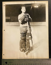 Load image into Gallery viewer, 1927 NHL Hockey Photo New York Rangers Legendary Goalie Lorne Chabot