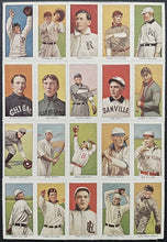 Load image into Gallery viewer, 4 Full Sheets 1900's Baseball Card Reprints 1970's Issued Vintage