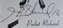 Load image into Gallery viewer, Henri Richard Autographed Group 2 Bee Hive Card Signed Pocket Rocket MTL NHL PSA
