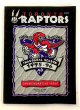 Load image into Gallery viewer, 1995 Toronto Raptors 1st Game Ever Program Mint Condition NBA Basketball