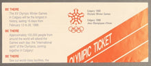 Load image into Gallery viewer, 1988 Calgary Olympics Vintage Ticket Brochure Winter Games Canada Sports