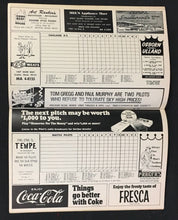 Load image into Gallery viewer, 1969 Seattle Pilots Baseball Program Inaugural MLB Season vs Oakland Athletics