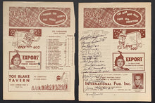 Load image into Gallery viewer, 1959 Stanley Cup Autographed Signed Program Page Montreal Canadiens NHL JSA LOA