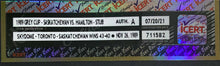 Load image into Gallery viewer, 1989 CFL Grey Cup Ticket SkyDome Saskatchewan vs Hamilton icert Authenticated
