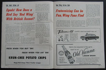Load image into Gallery viewer, 1961 NHL Hockey Program Detroit Red Wings v Montreal Canadiens Toe Blake Olympia