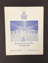 Load image into Gallery viewer, 1955 Royal Canadian Air-Force Banquet Program New Years Auto 10 Hockey Players
