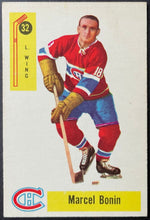 Load image into Gallery viewer, 1958-59 Parkhurst Hockey Card #32 Marcel Bonin Montreal Canadiens NHL