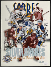 Load image into Gallery viewer, Autographed Signed Buffalo Sabres Program Cover Hasek Perreault Mogilny NHL JSA