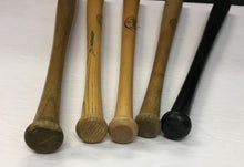Load image into Gallery viewer, 5 Vintage Mini Bats Louisville Slugger Hillerich & Bradsby Wooden Bats 16"