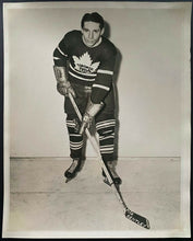 Load image into Gallery viewer, 1940's Team Issued Toronto Maple Leafs Photo Max Bentley Vintage NHL Hockey