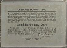 Load image into Gallery viewer, 1953 Kentucky Derby Grandstand Ticket Stub Churchill Downs PSA Dark Star Winner