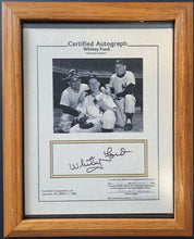 Load image into Gallery viewer, 1984 Whitey Ford Autographed Framed Photo Signed New York Yankees MLB COA