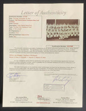 Load image into Gallery viewer, 1947 World Series Champions New York Yankees Team Signed Sepia Print x8 JSA LOA